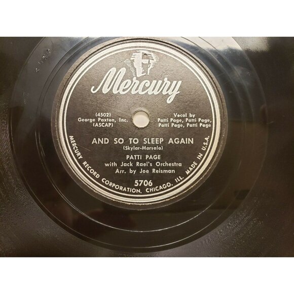 78RPM Patti Page - One Sweet Letter - And So To Sleep Again (R188) - Picture 3 of 4